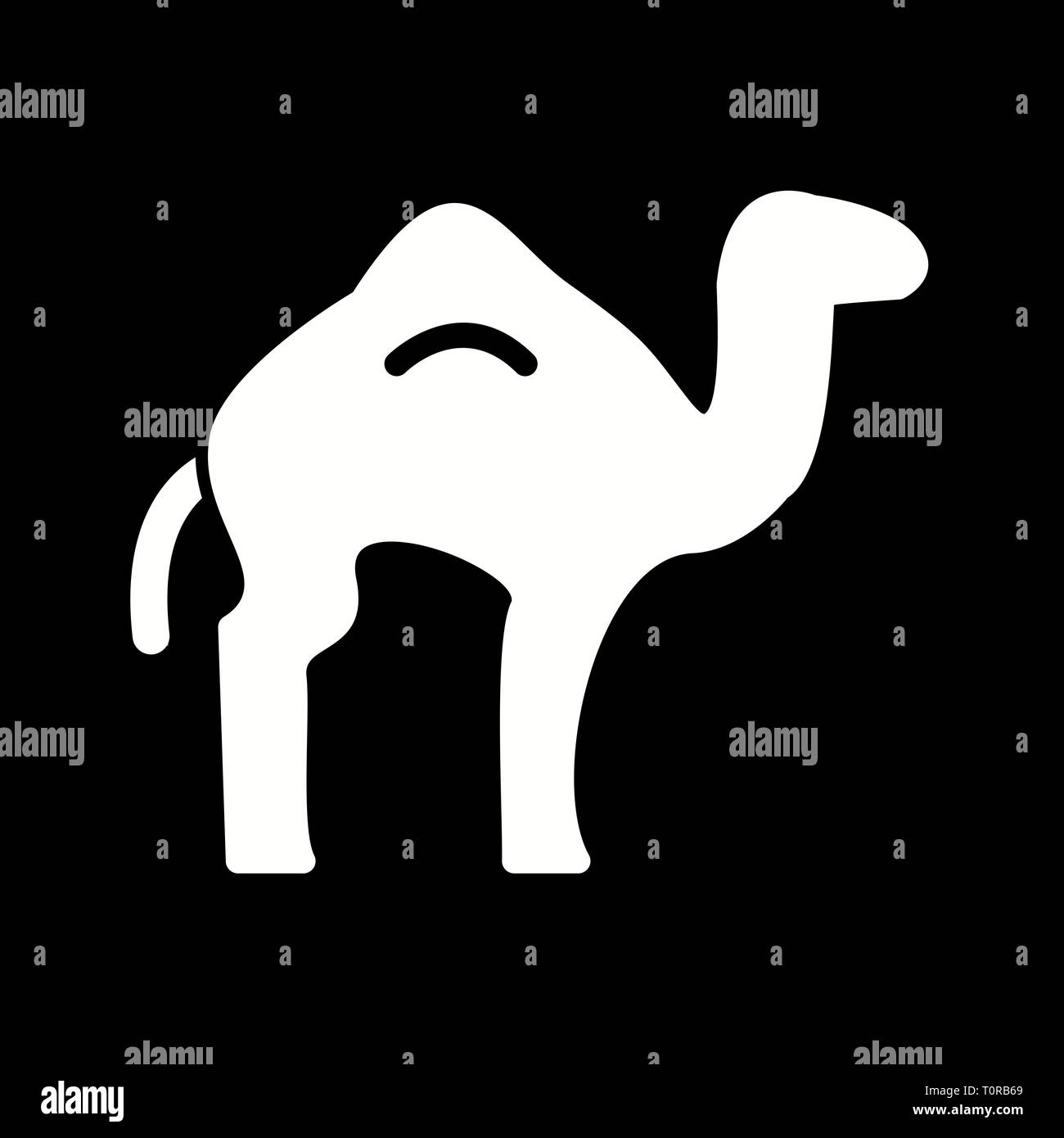 Illustration Camel Icon Stock Photo - Alamy