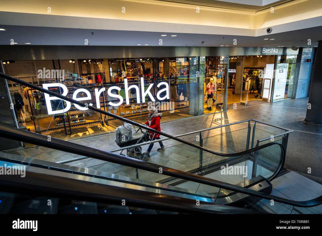 Reus, Spain. March 2019. Bershka fashion store in La Fira shopping mall  Stock Photo - Alamy