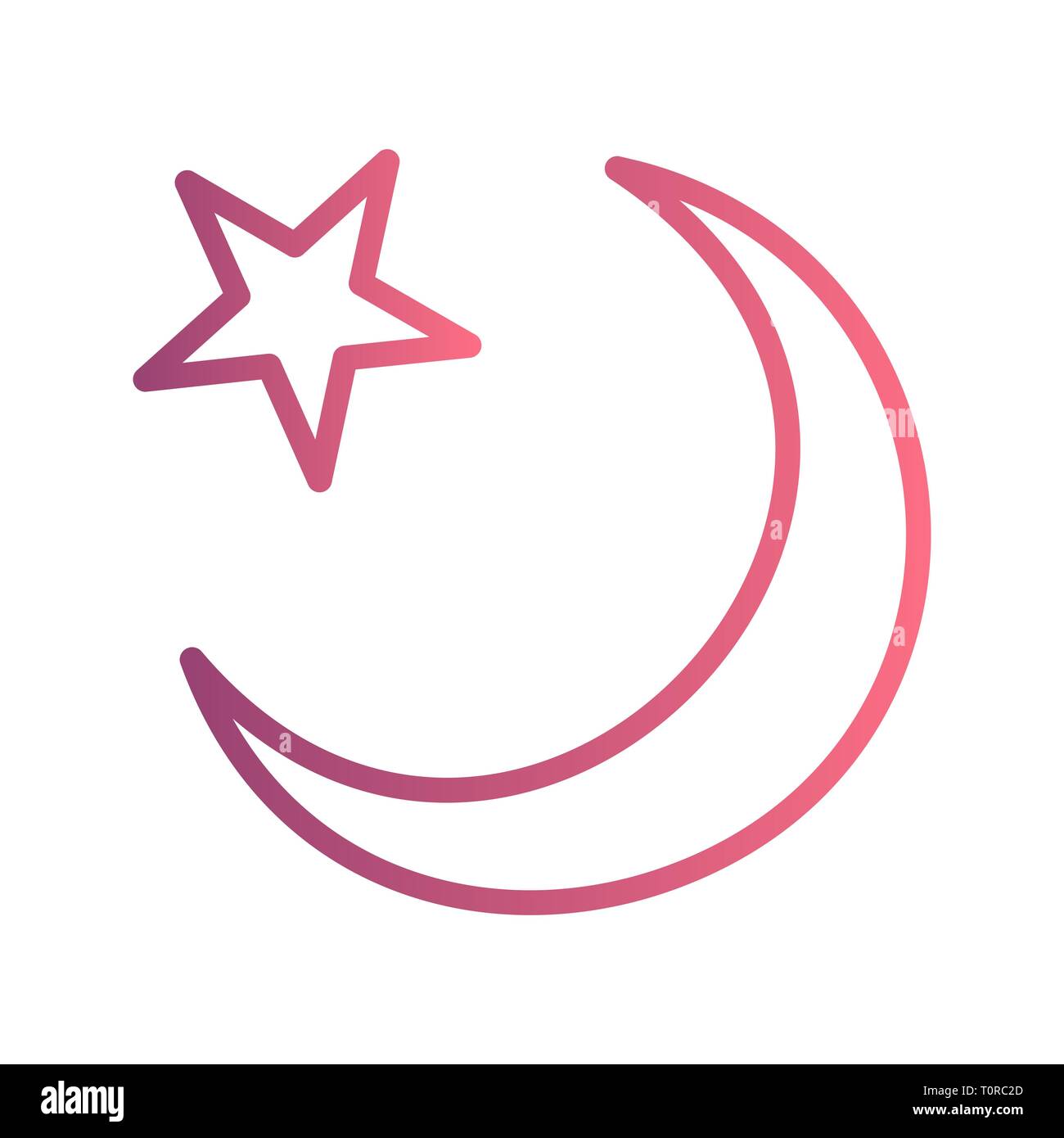 13 crescent moon vector hi-res stock photography and images - Alamy