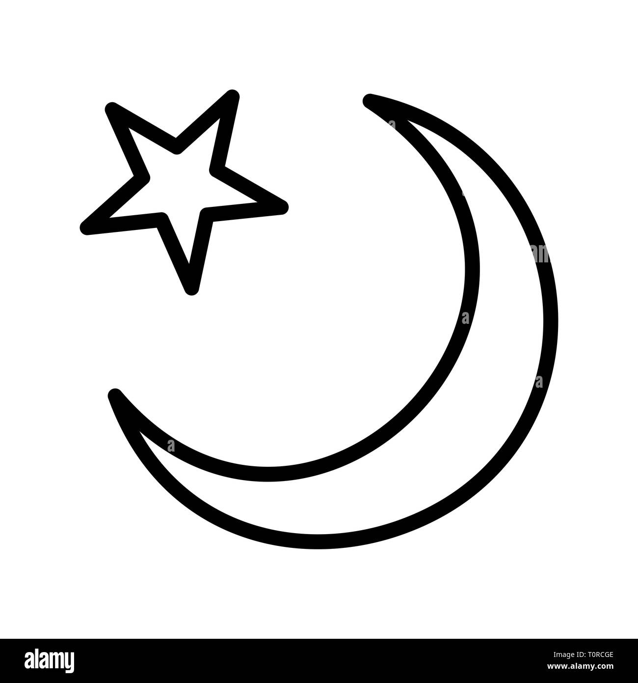 3 4 crescent moon Black and White Stock Photos & Images - Alamy