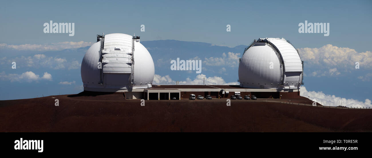 Keck Observatory, Mauna Kea, Hawaii Stock Photo Alamy