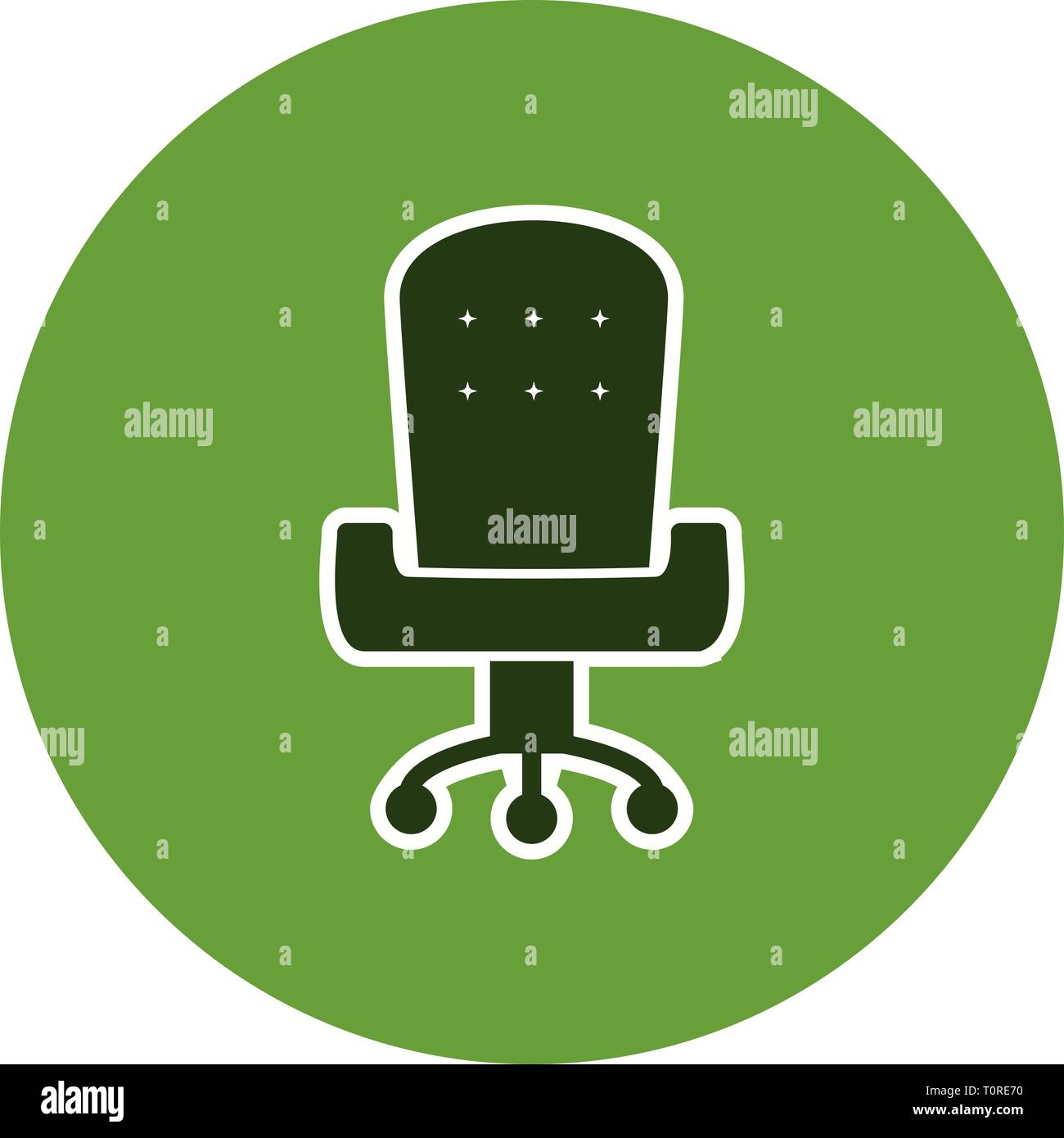 Illustration Office Chair Icon Stock Photo Alamy