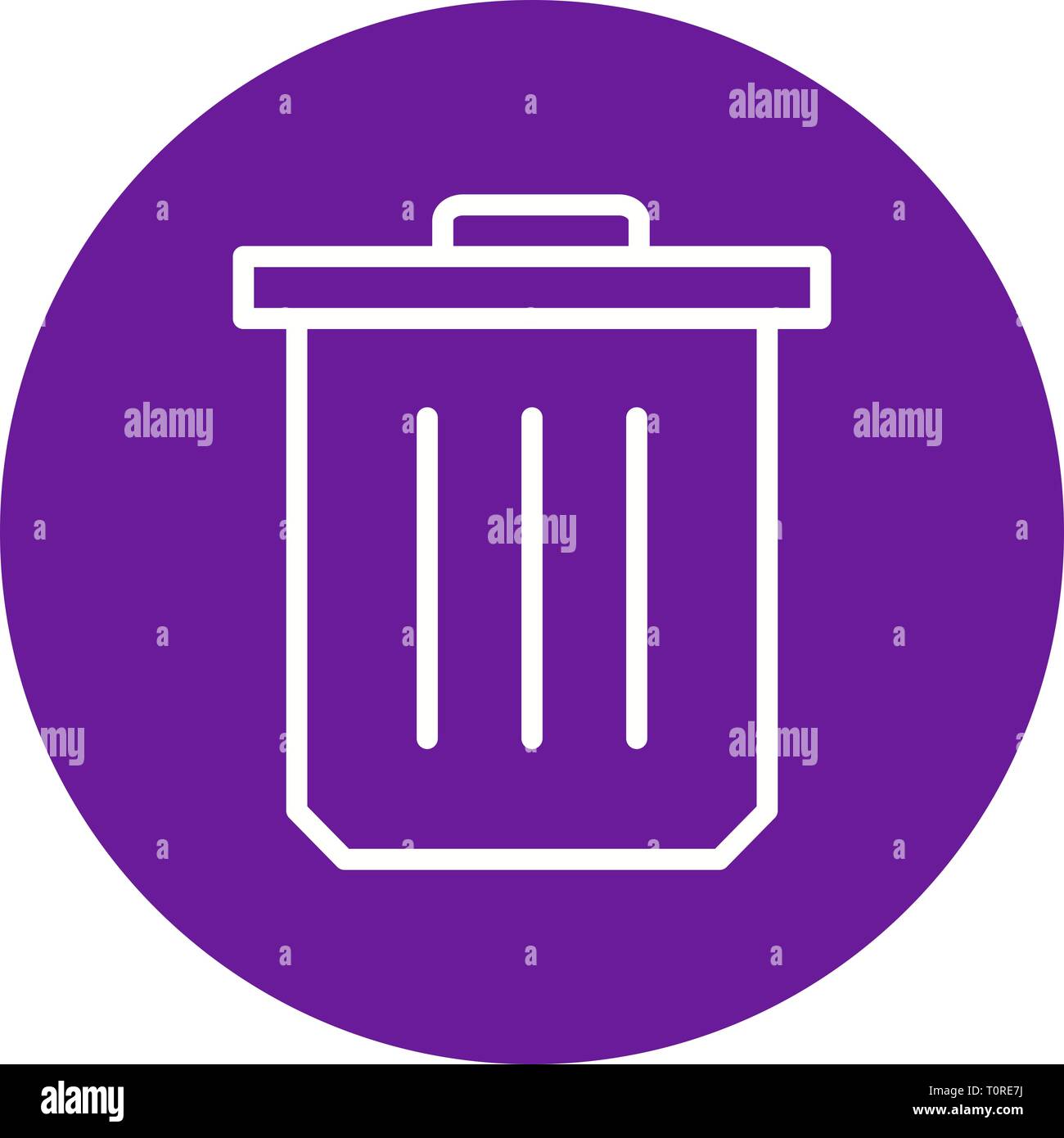 Illustration Trash Icon Stock Photo Alamy
