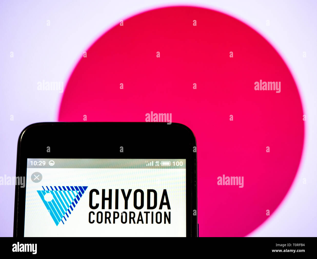 Chiyoda Corporation logo seen displayed on smart phone Stock Photo - Alamy