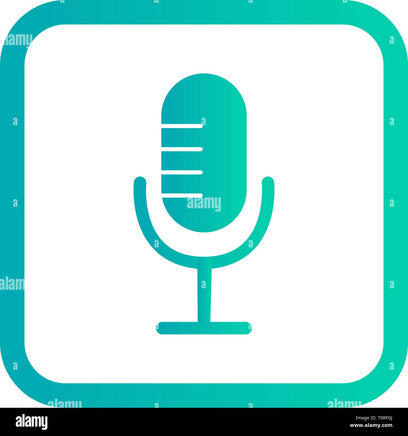 Illustration  Microphone Icon Stock Photo