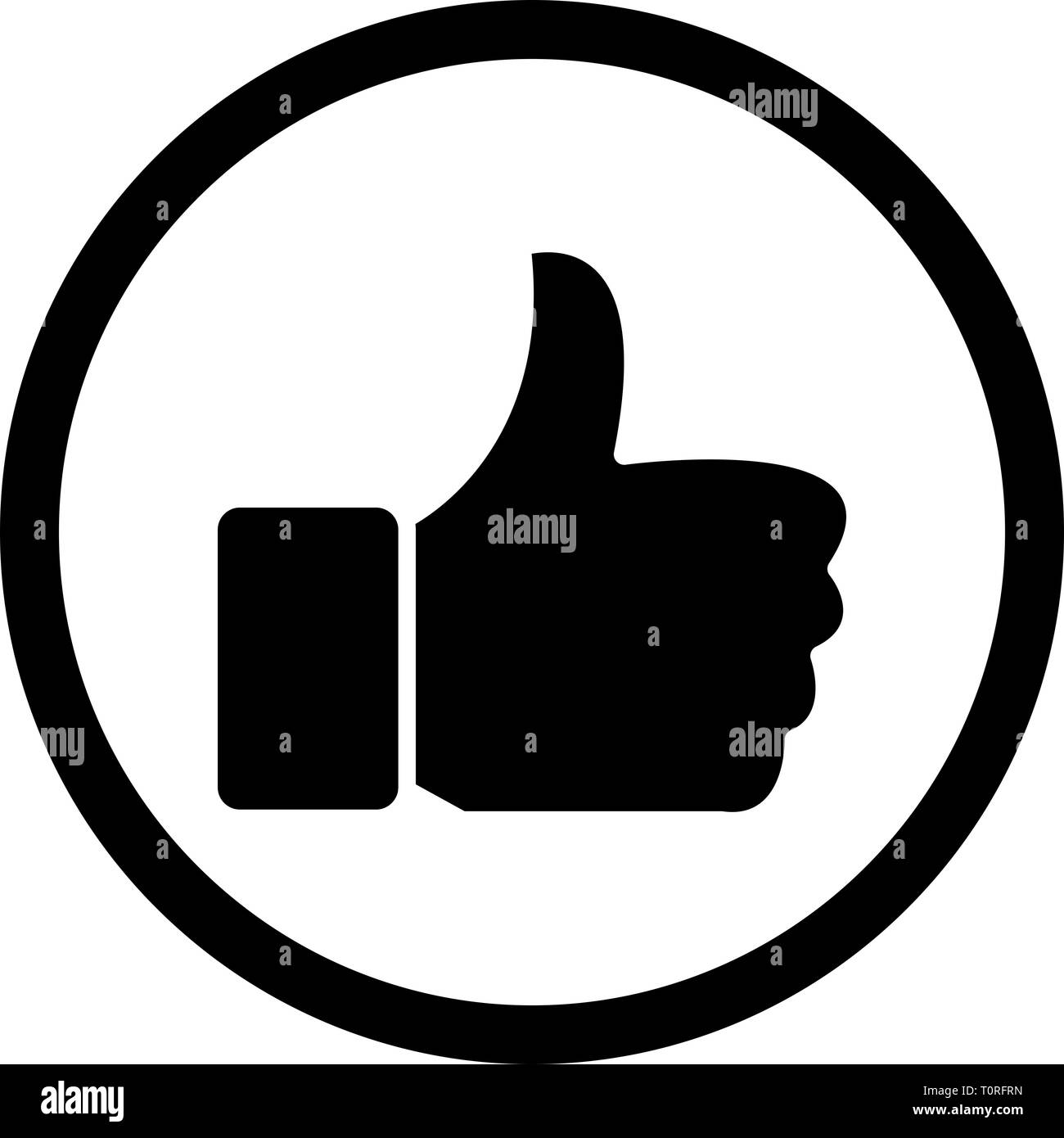 Illustration Like Icon Stock Photo - Alamy
