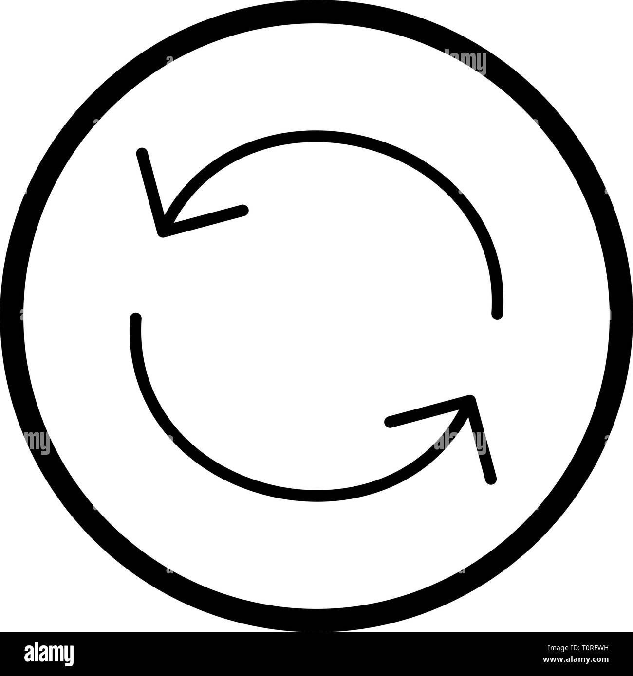 Illustration Reload Icon Stock Photo - Alamy