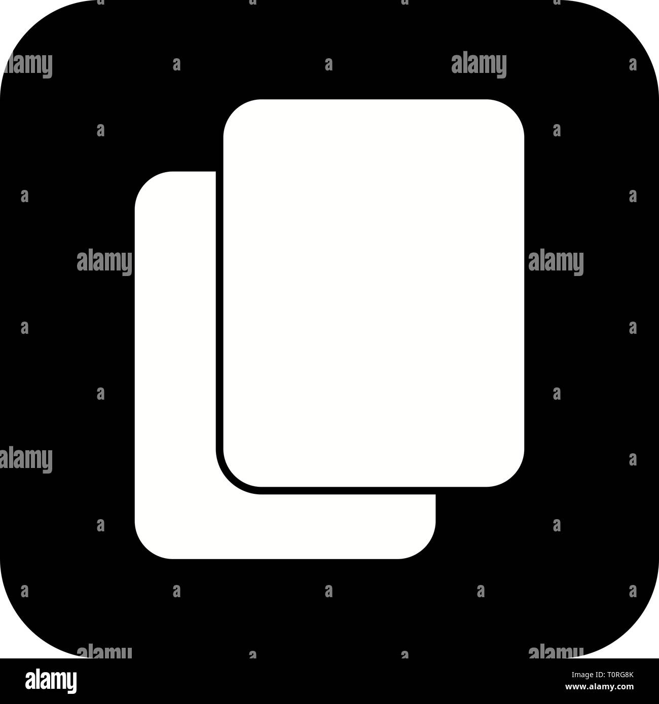 Illustration Copy Icon Stock Photo - Alamy