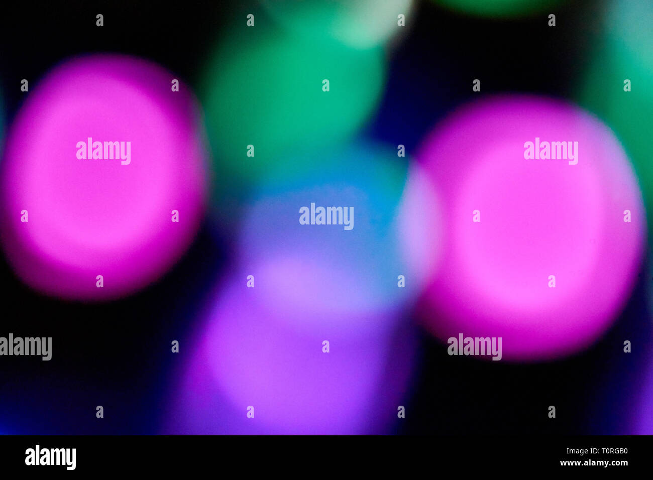 defocused and blurred colour leds Stock Photo