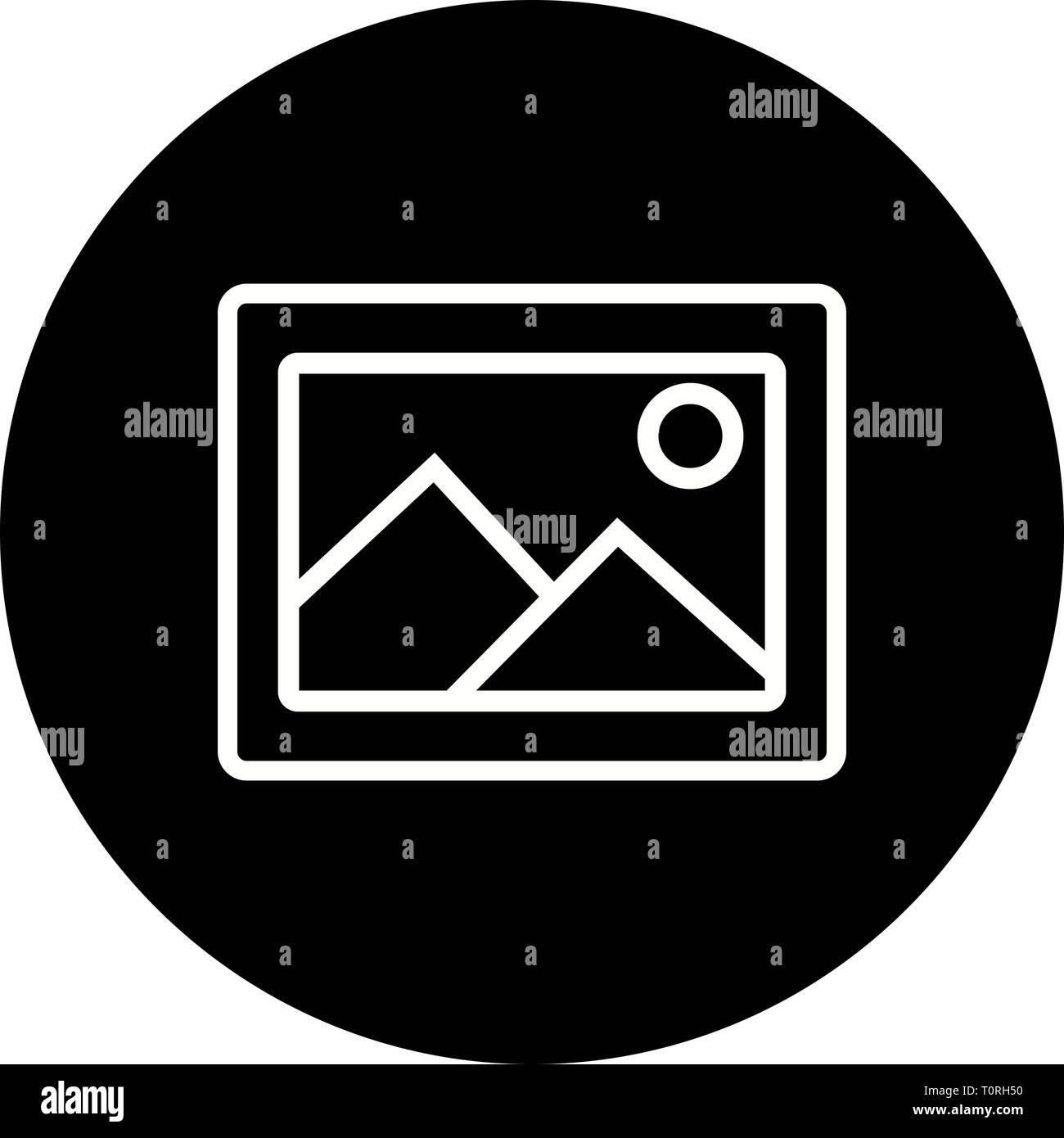 Illustration Picture Icon Stock Photo - Alamy
