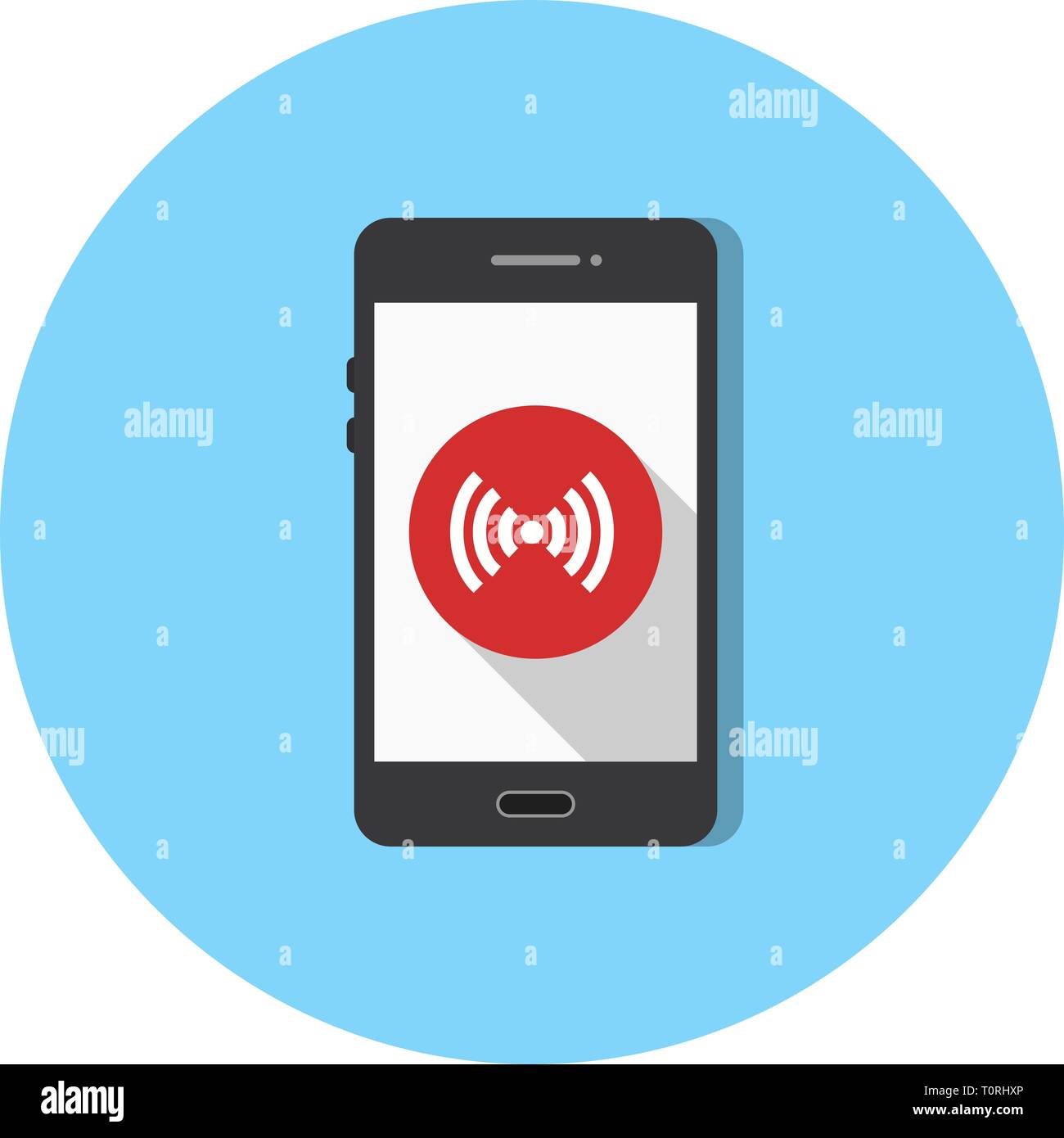 Illustration Hotspot Mobile Application Icon Stock Photo Alamy