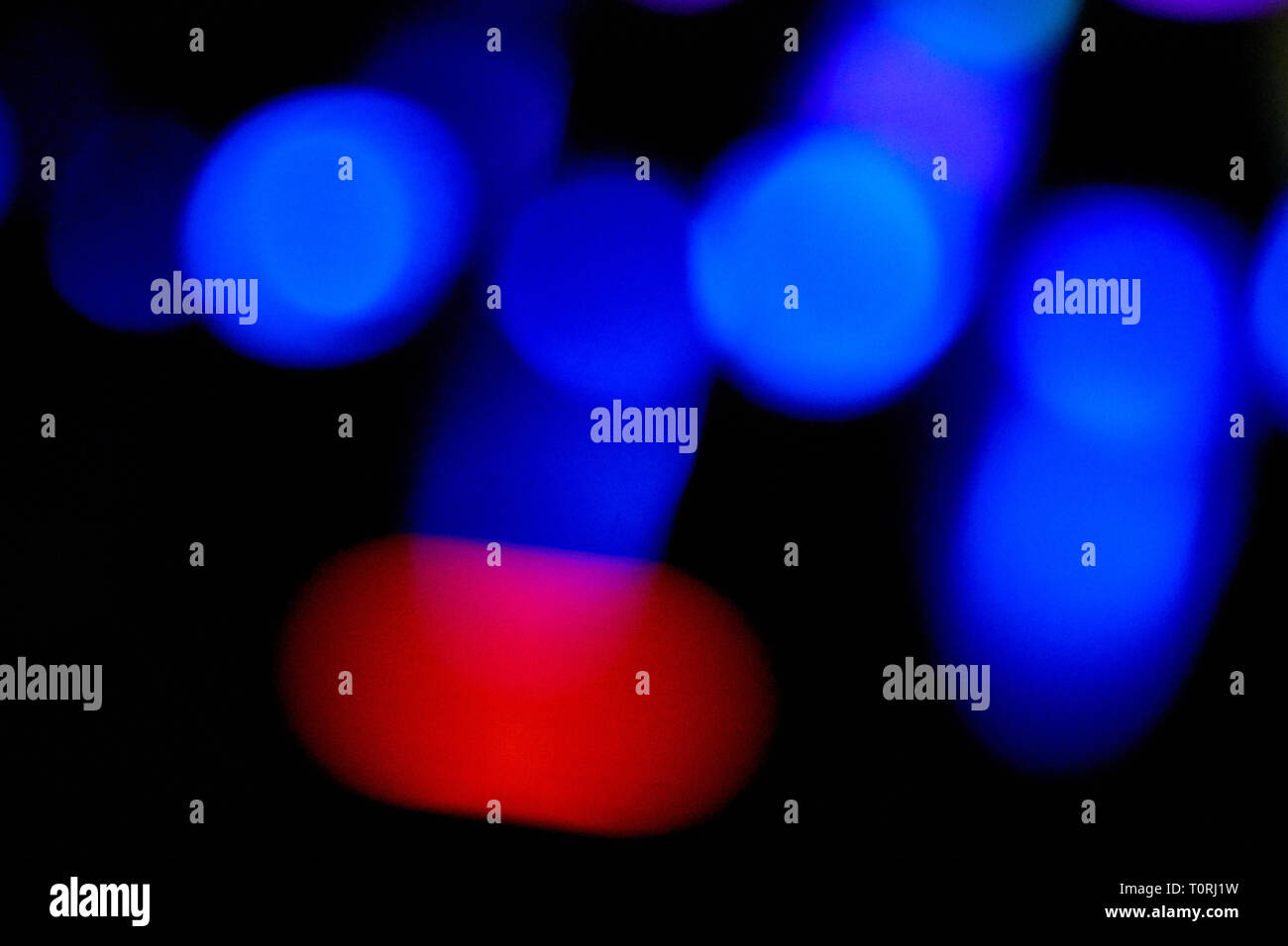 defocused and blurred colour leds Stock Photo