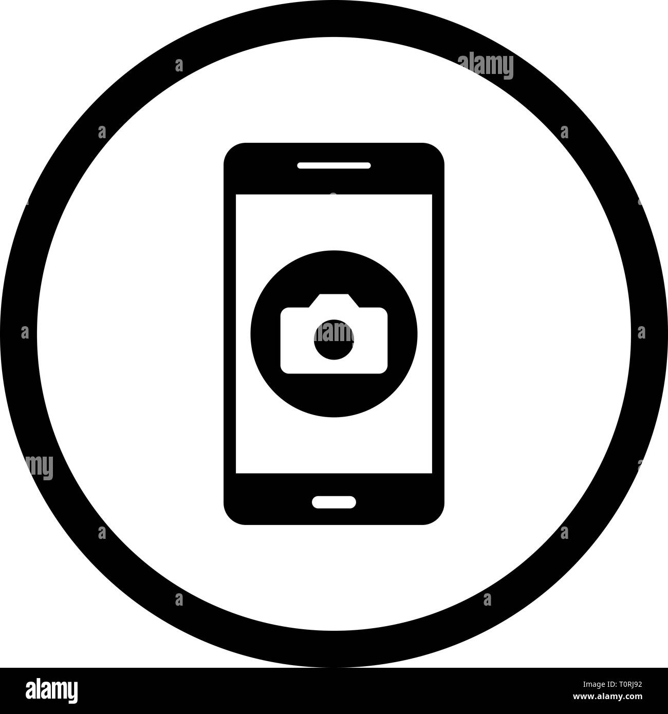 Illustration Camera Mobile Application Icon Stock Photo - Alamy