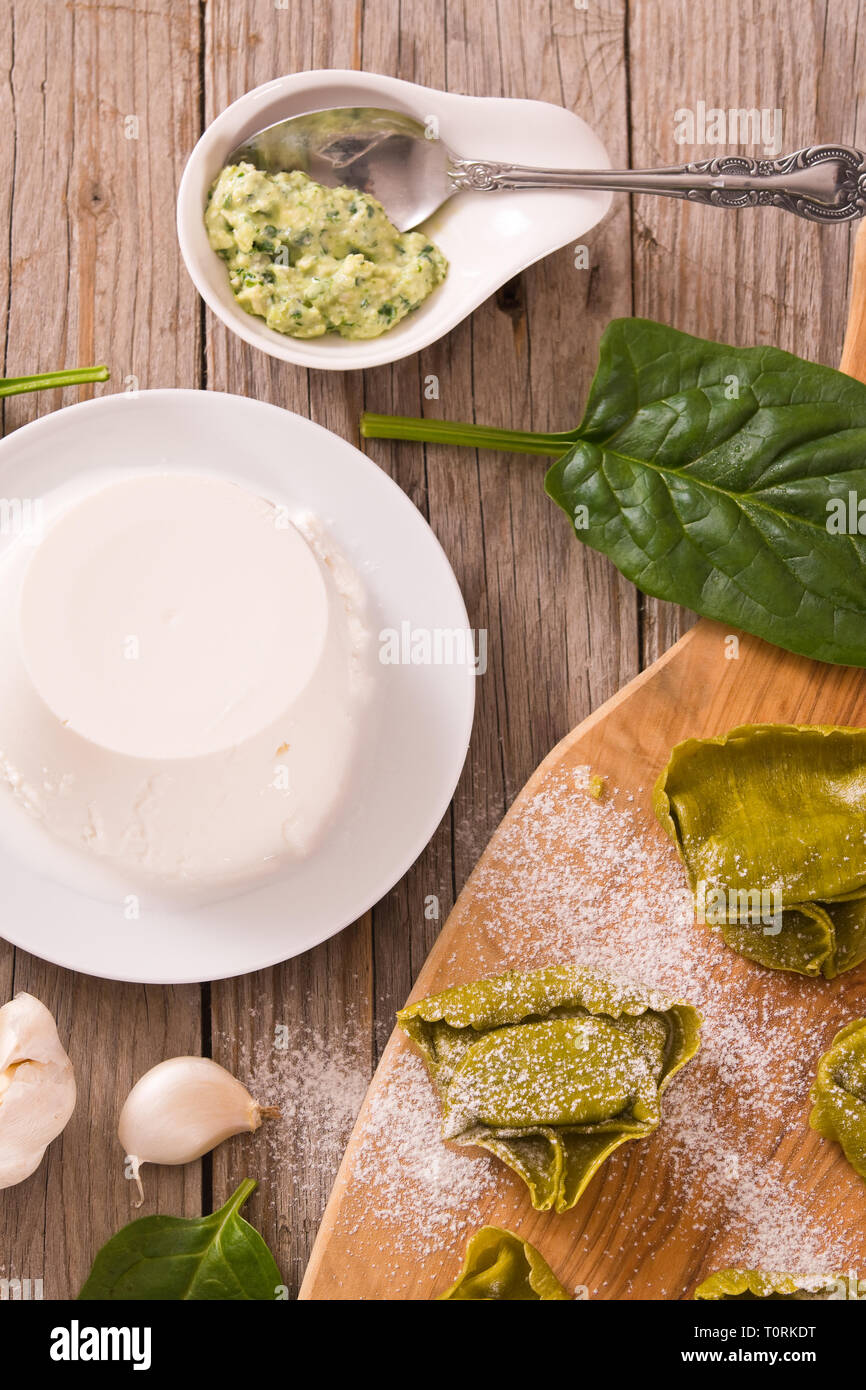 Ravioli Spinat Ricotta Fllung