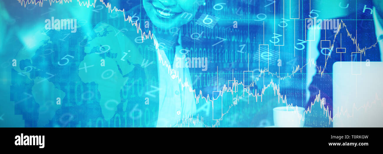 Composite image of stocks and shares Stock Photo