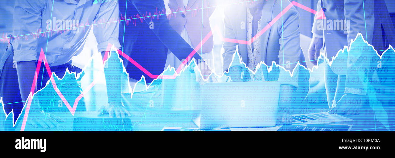 Composite image of stocks and shares Stock Photo
