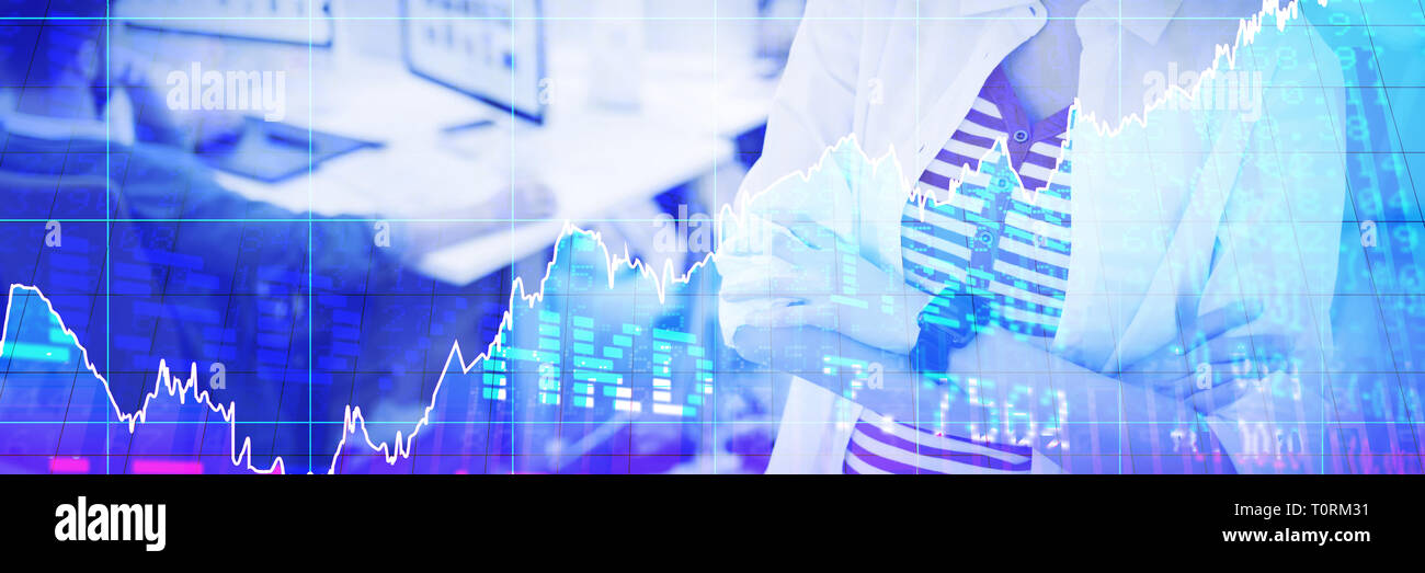 Composite image of stocks and shares Stock Photo