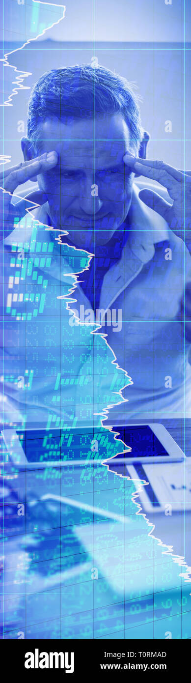 Composite image of stocks and shares Stock Photo