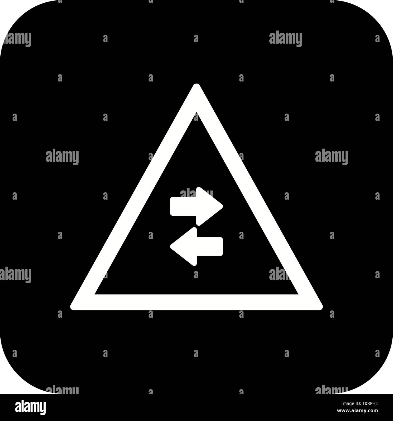 Illustration Twoway traffic crosses oneway Road Sign Icon Stock Photo Alamy Illustration Twoway traffic crosses oneway Road Sign Icon Stock Photo Alamy