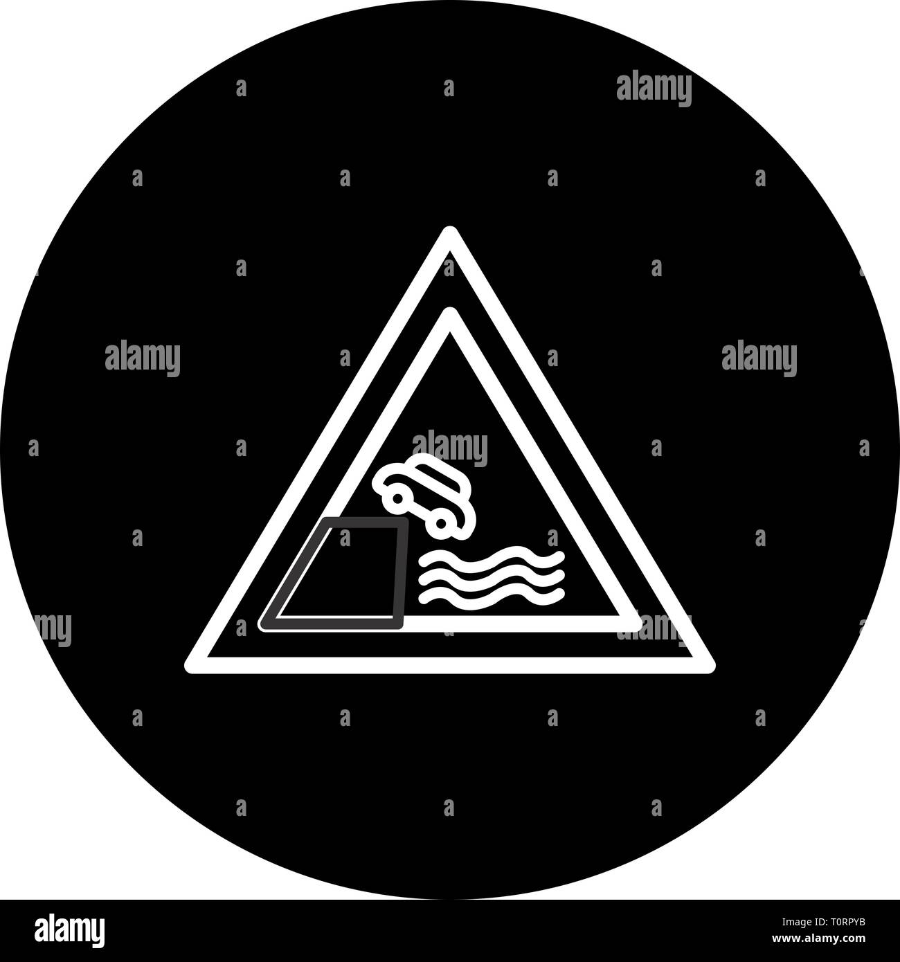 River bank sign Black and White Stock Photos & Images - Alamy