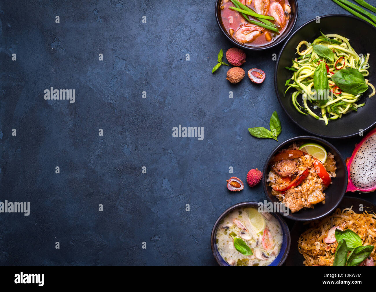 Thai food background Stock Photo