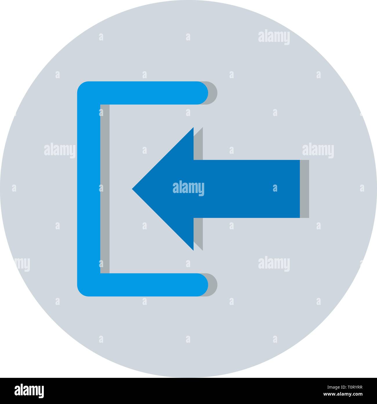 Illustration Sign In Icon Stock Photo - Alamy