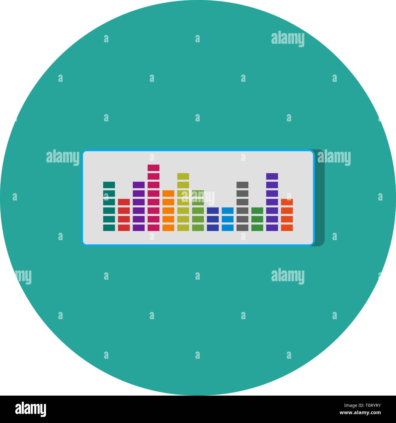 Illustration Sound Beats Icon Stock Photo - Alamy