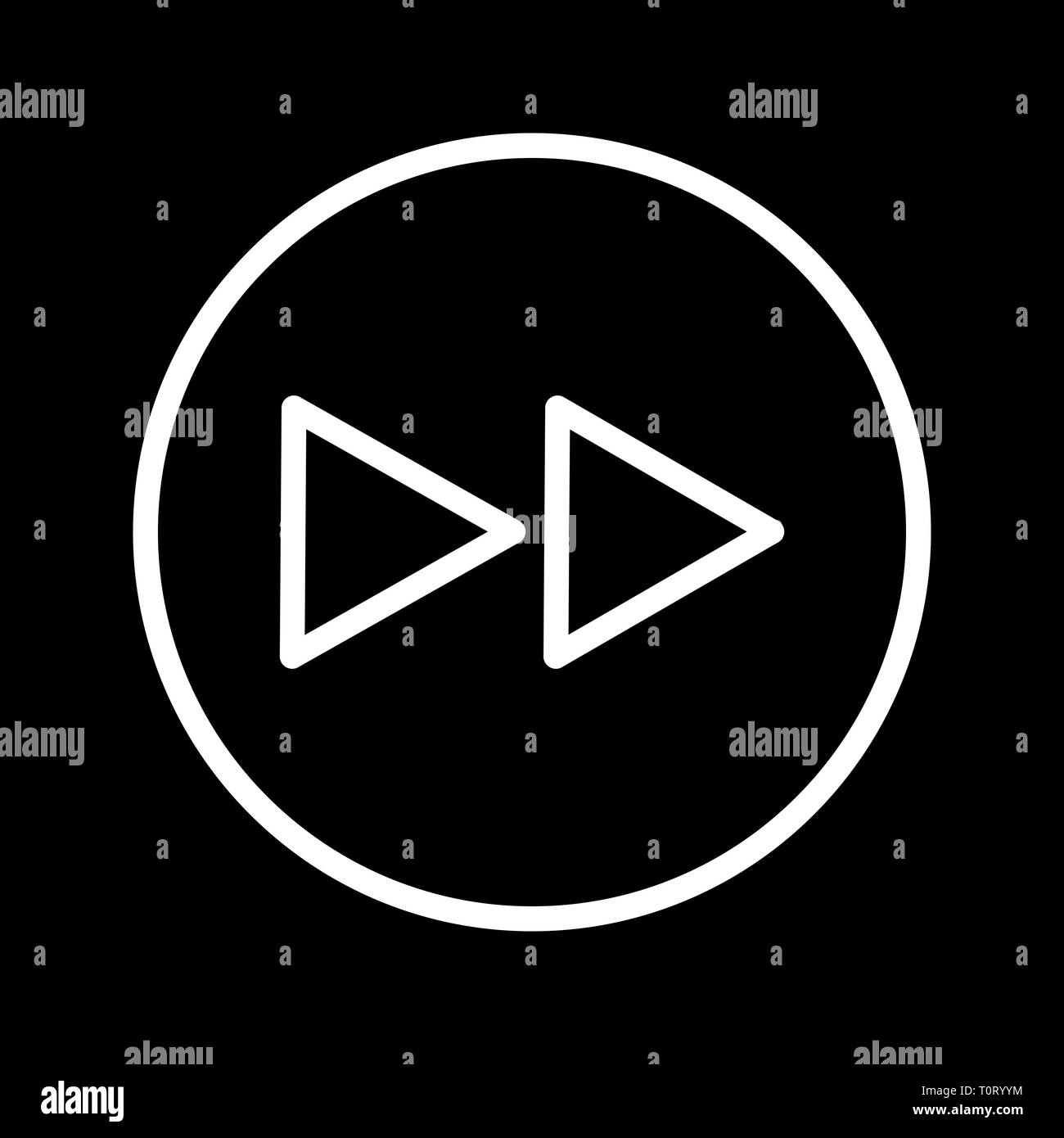 Illustration Forward Icon Stock Photo - Alamy