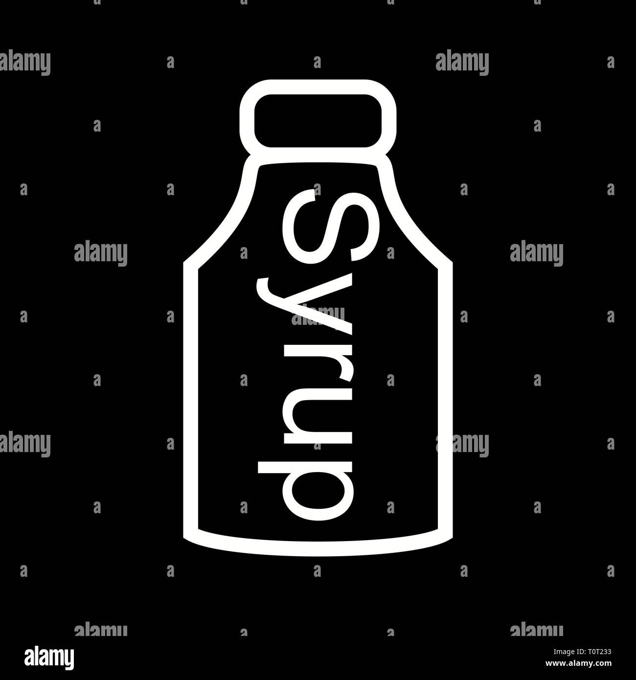 Illustration Syrup Icon Stock Photo - Alamy