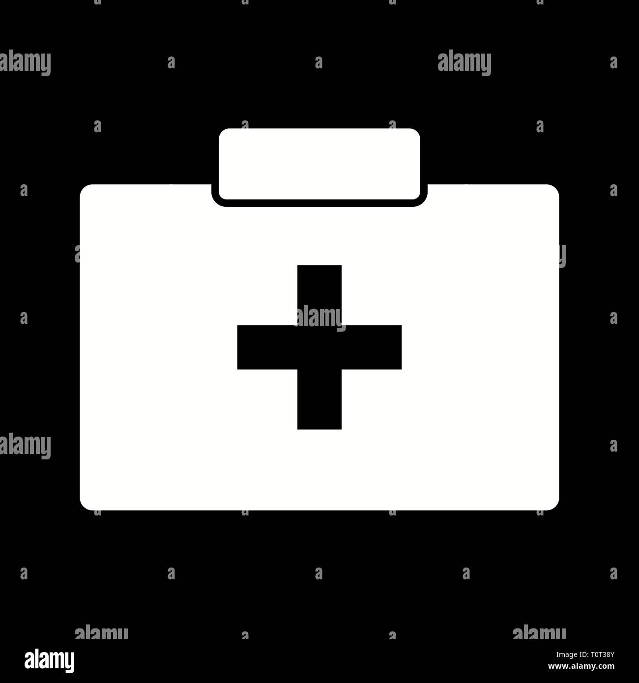Illustration First Aid Box Icon Stock Photo - Alamy