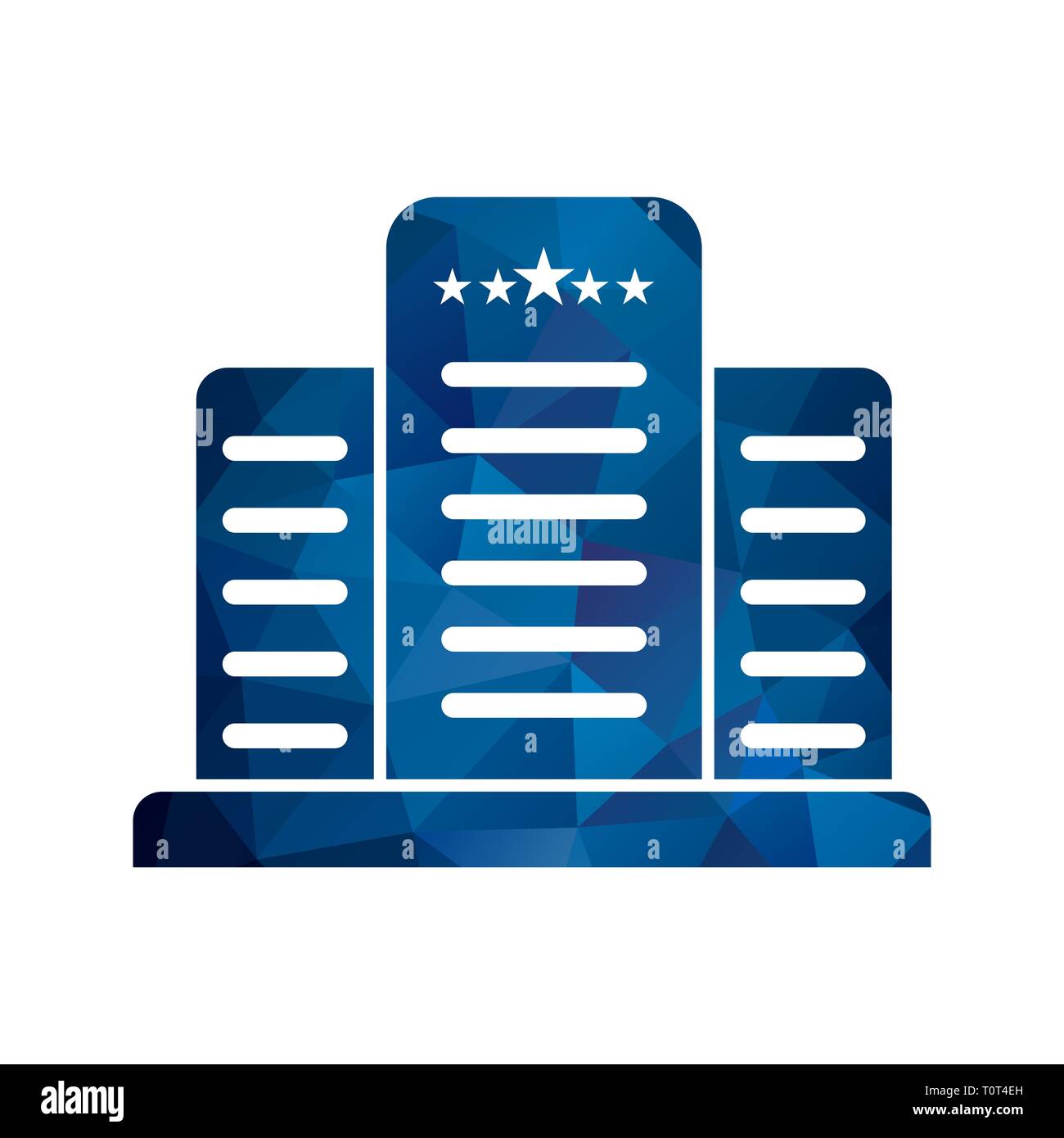 Illustration Five Star Hotel Icon Stock Photo Alamy