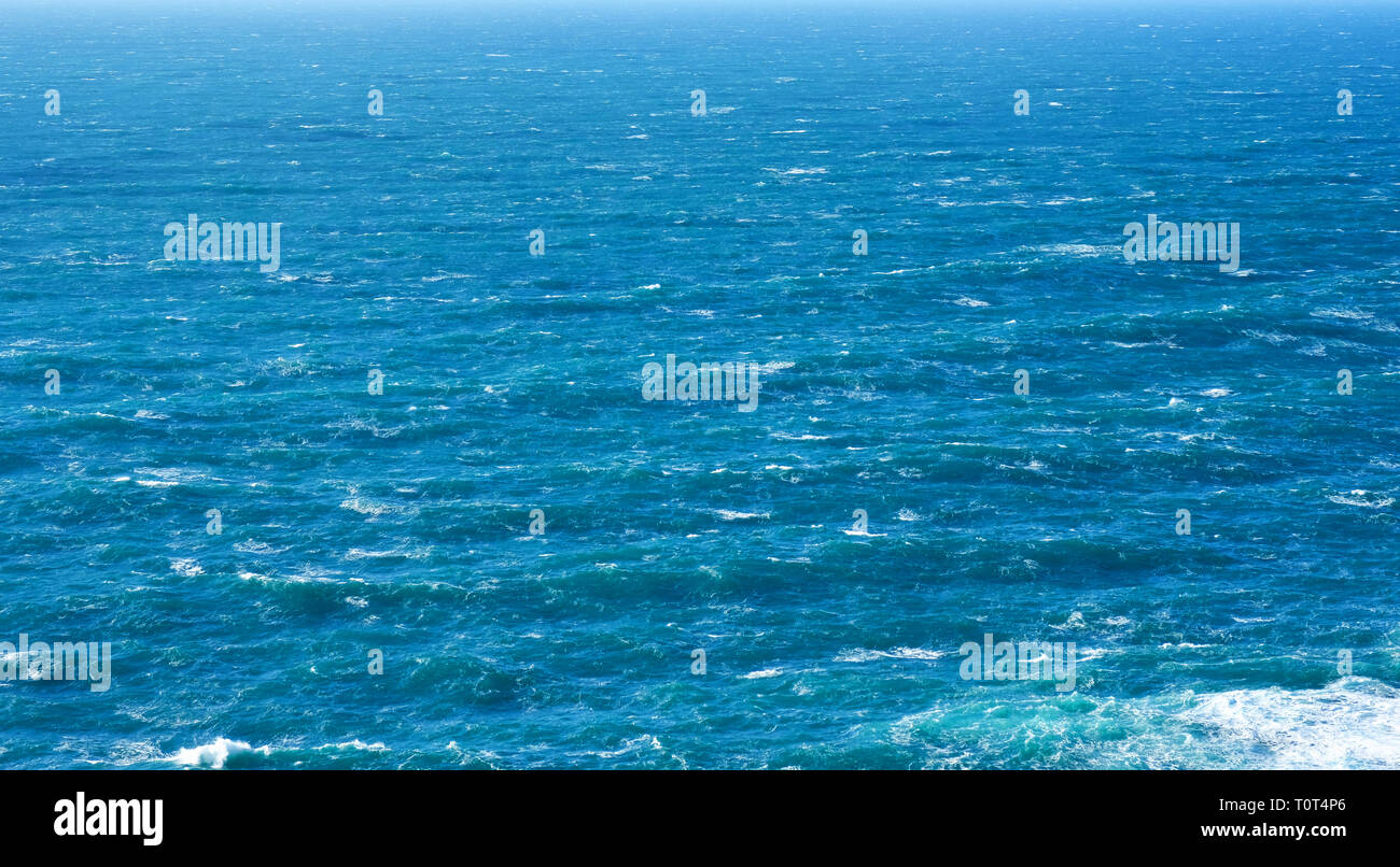 Full frame image of a stormy sea, ideal for use as a background - John Gollop Stock Photo