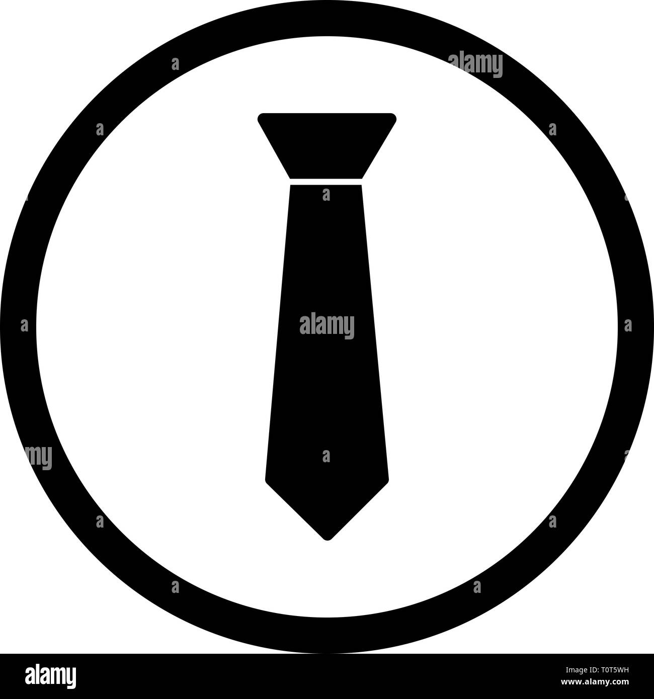 Illustration Tie Icon Stock Photo - Alamy