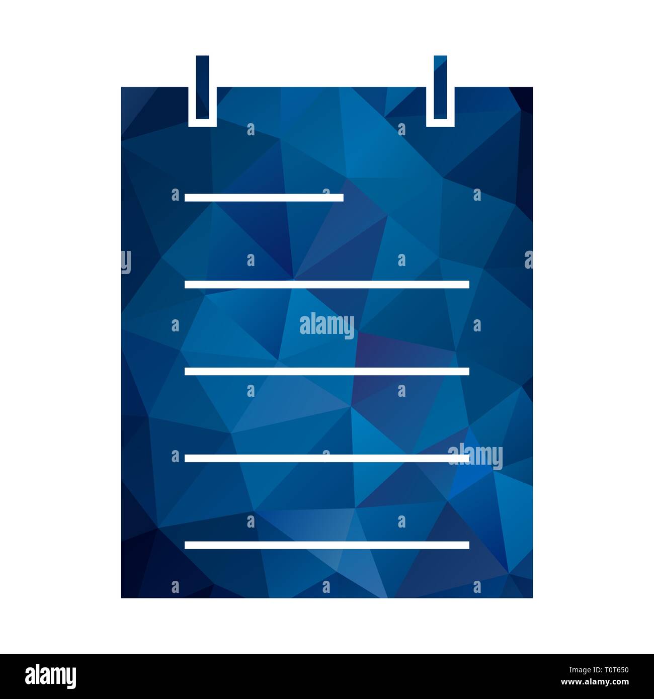 Illustration Notepad Icon Stock Photo Alamy