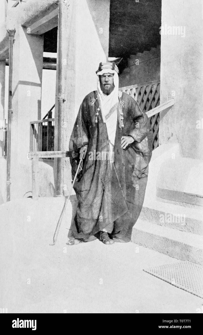 St John Philby, Harry St John Bridger Philby, (1885 – 1960), known as Jack Philby or Sheikh Abdullah, British Arabist, explorer, writer, and colonial office intelligence officer. Stock Photo
