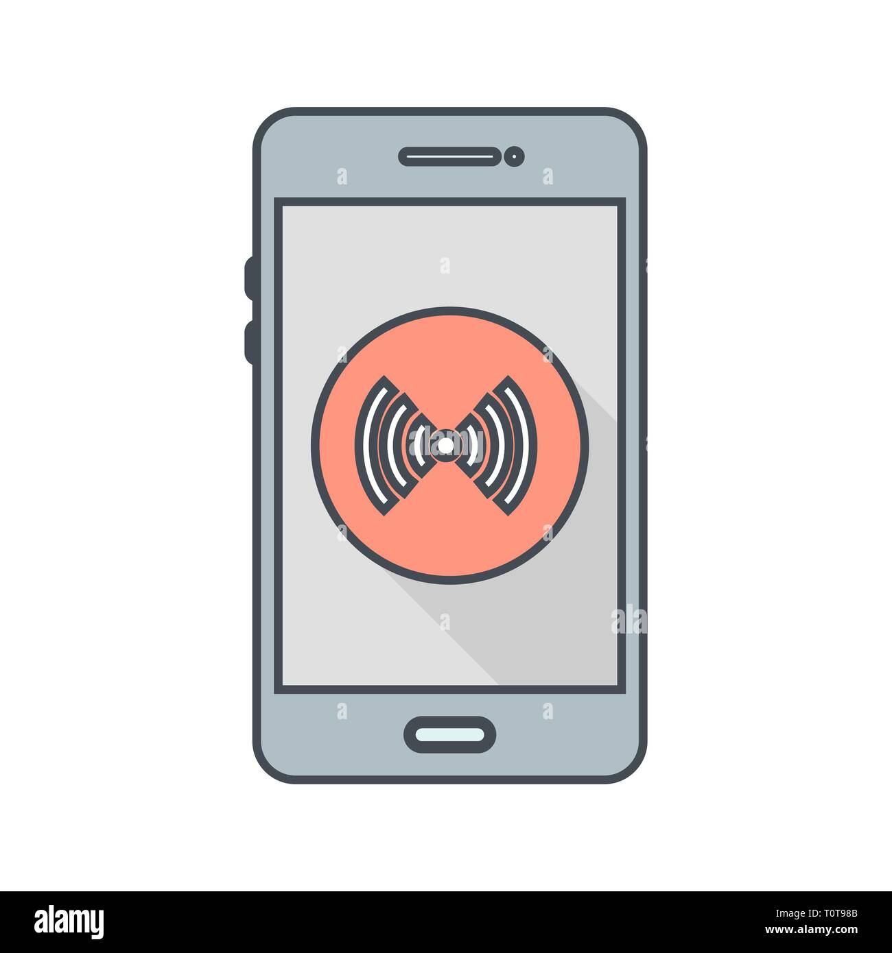 Illustration Hotspot Mobile Application Icon Stock Photo Alamy