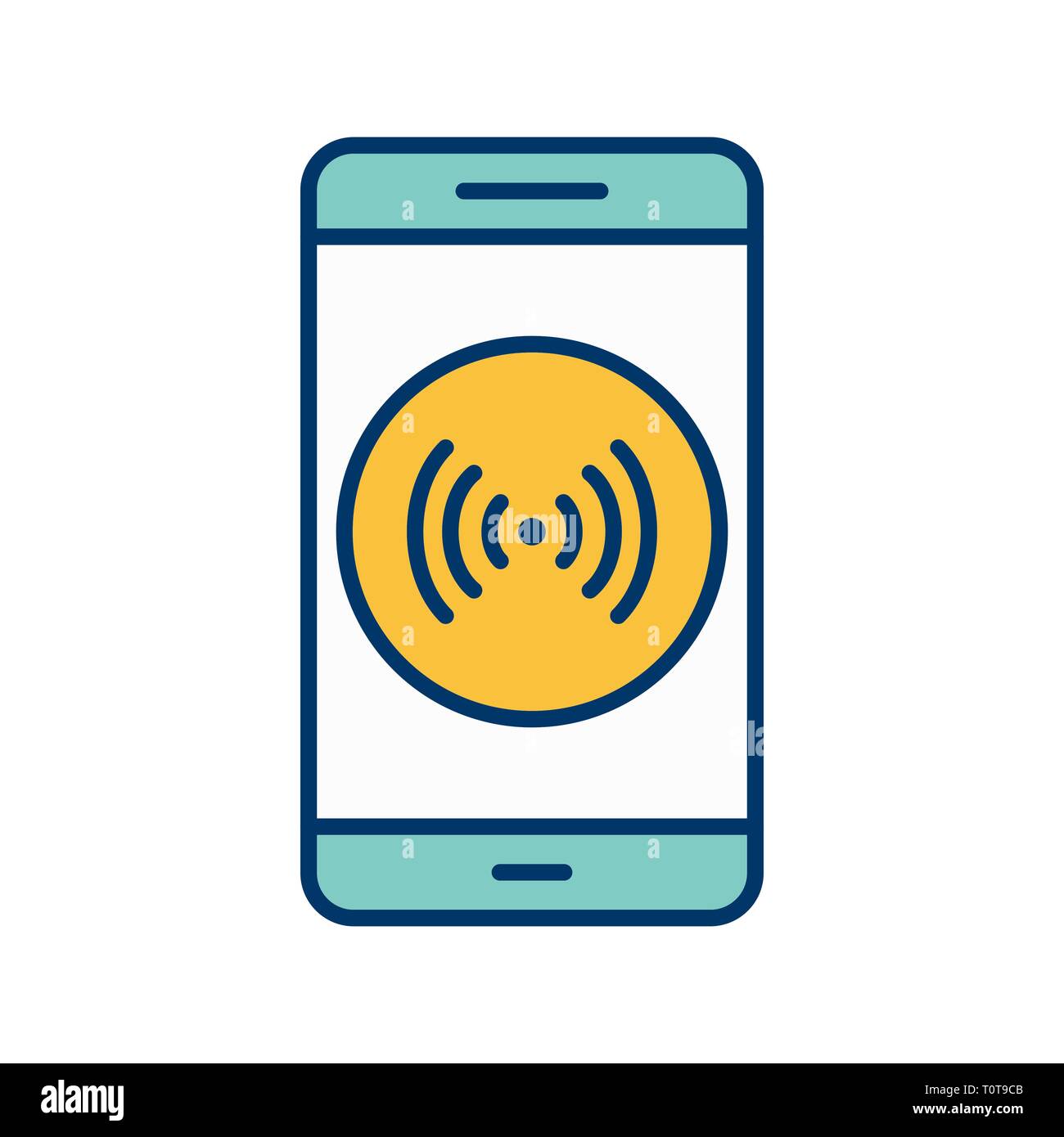 Illustration Hotspot Mobile Application Icon Stock Photo Alamy