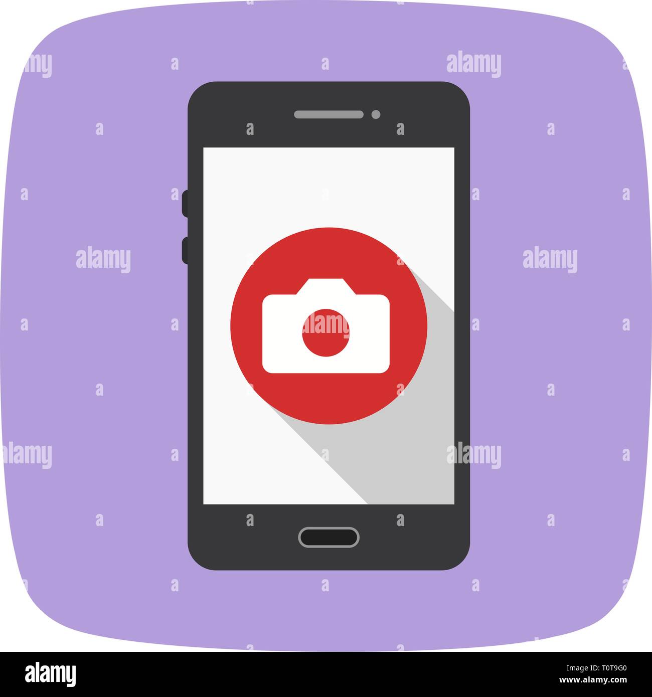 Illustration Camera Mobile Application Icon Stock Photo - Alamy