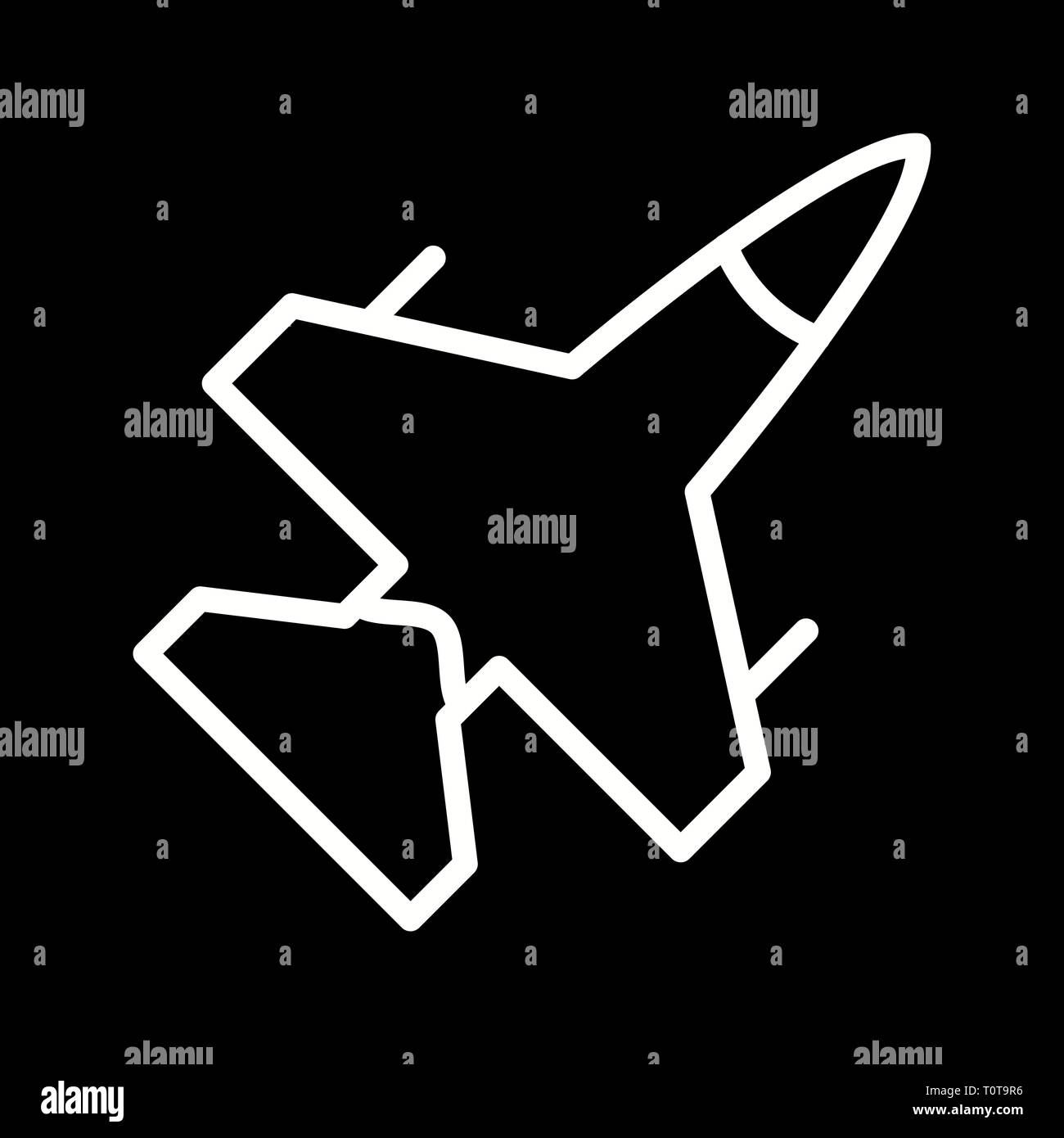 Illustration Jet Icon Stock Photo - Alamy