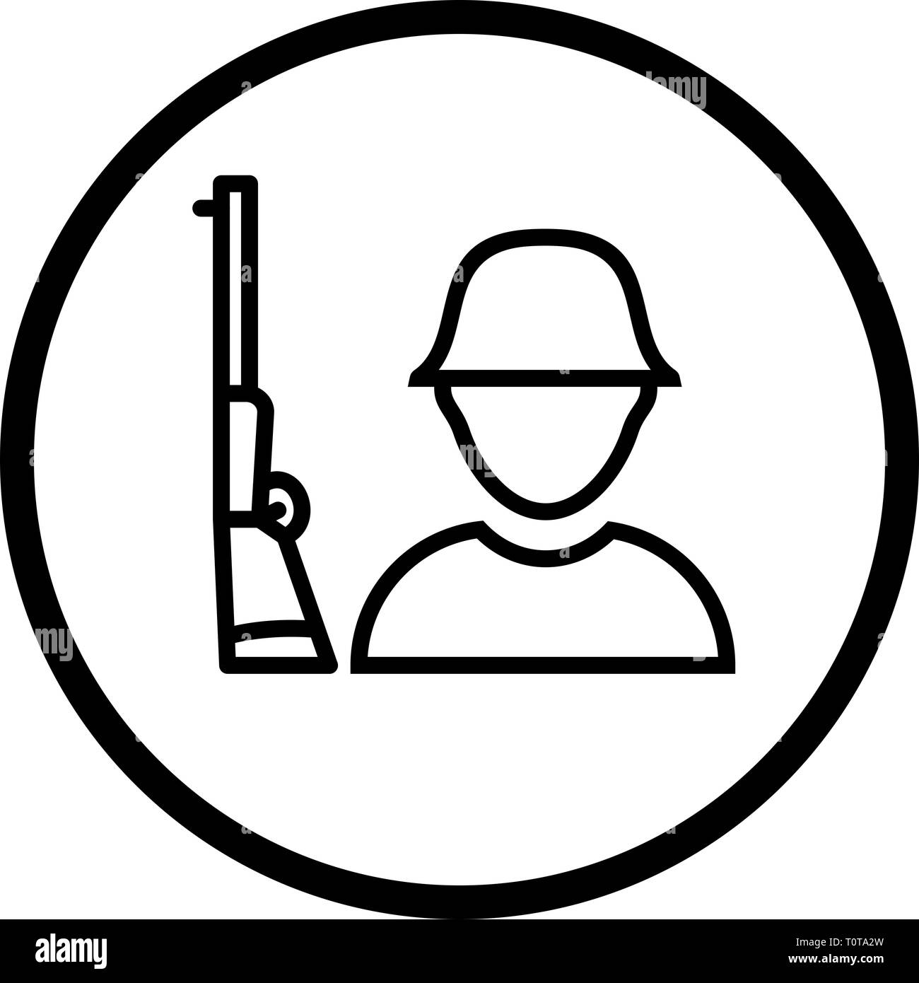 Illustration Solider Icon Stock Photo Alamy