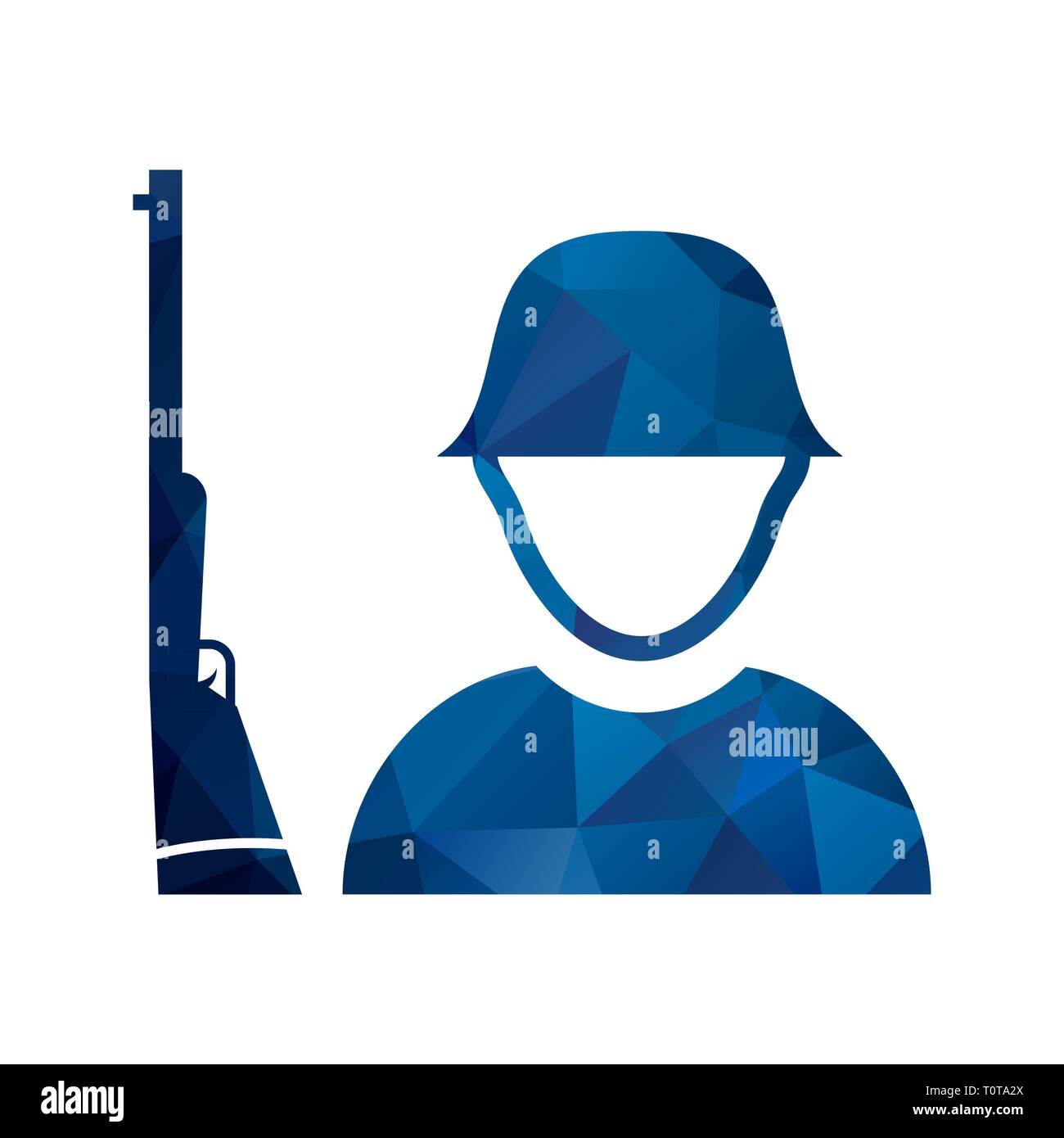 Illustration Solider Icon Stock Photo - Alamy