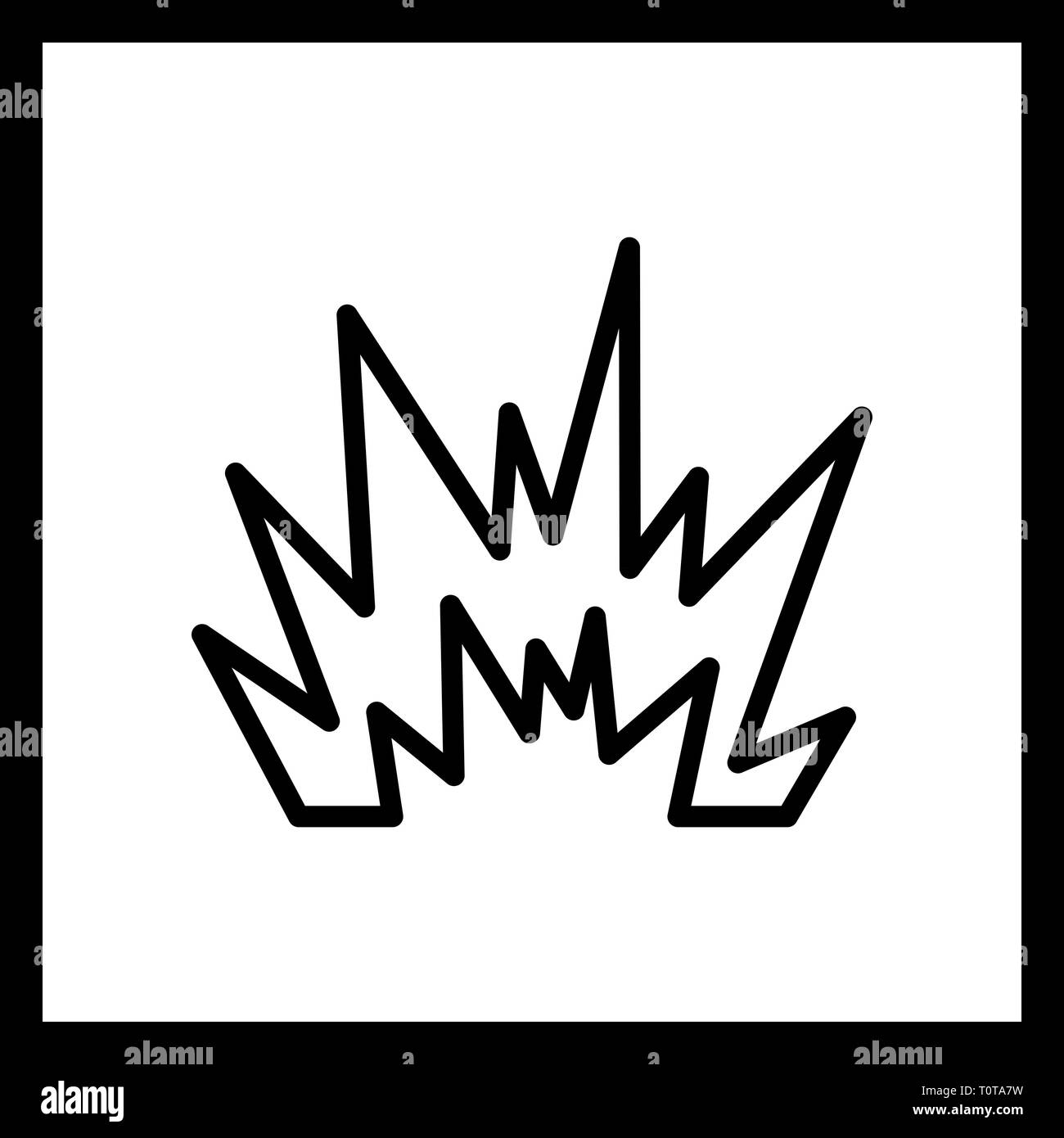 Illustration Blast Icon Stock Photo - Alamy