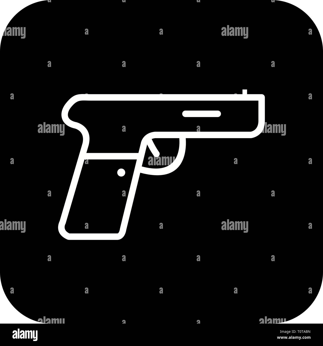 Illustration Gun Icon Stock Photo - Alamy