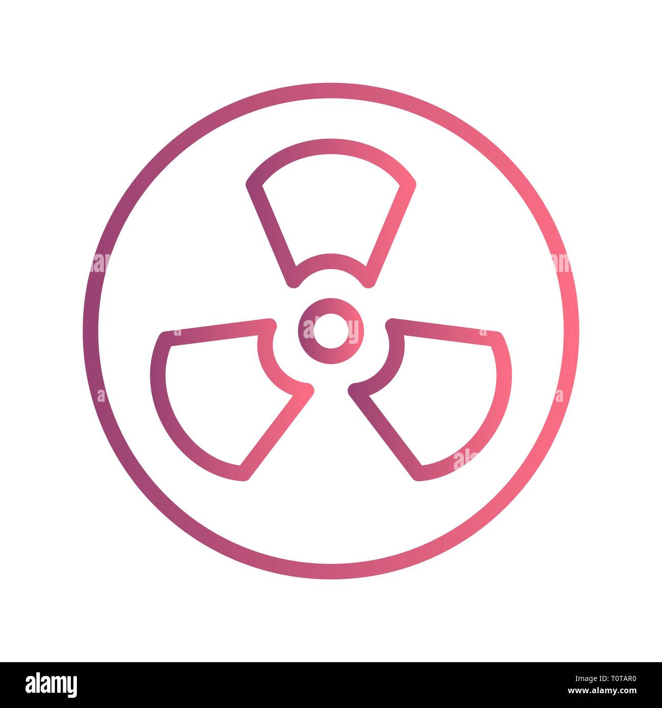Illustration Radiation Icon Stock Photo - Alamy