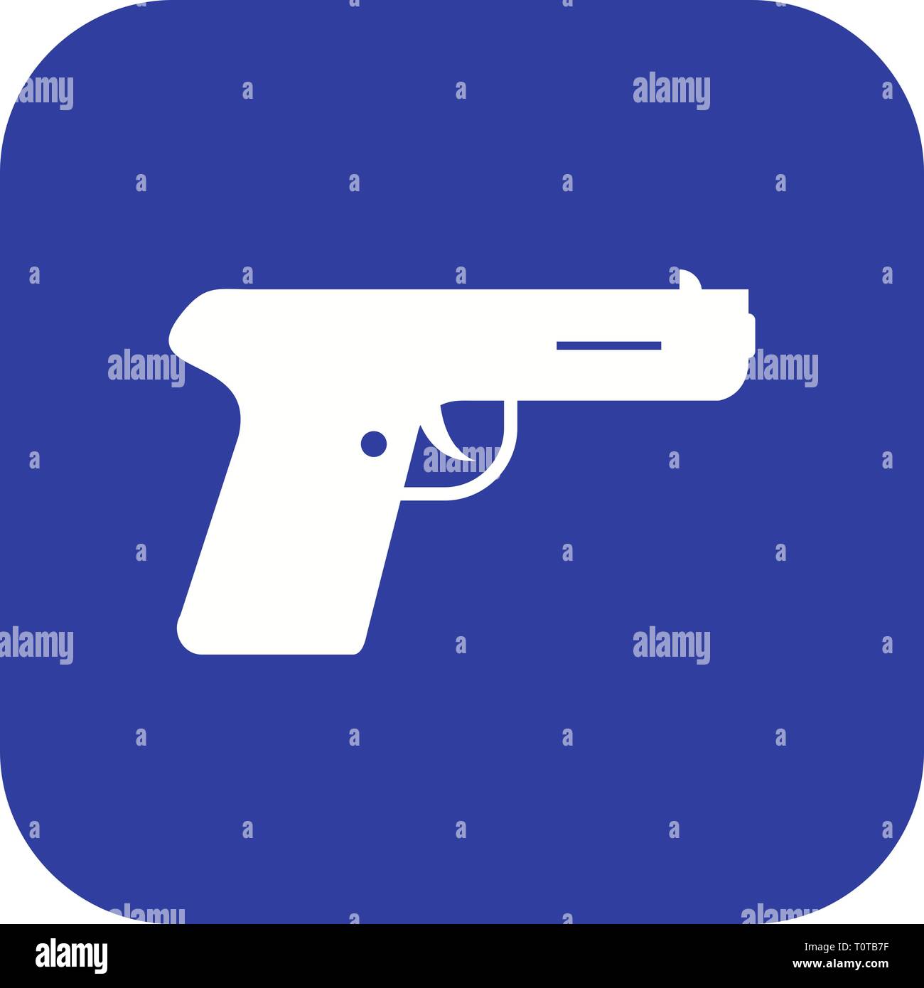 Illustration Gun Icon Stock Photo - Alamy