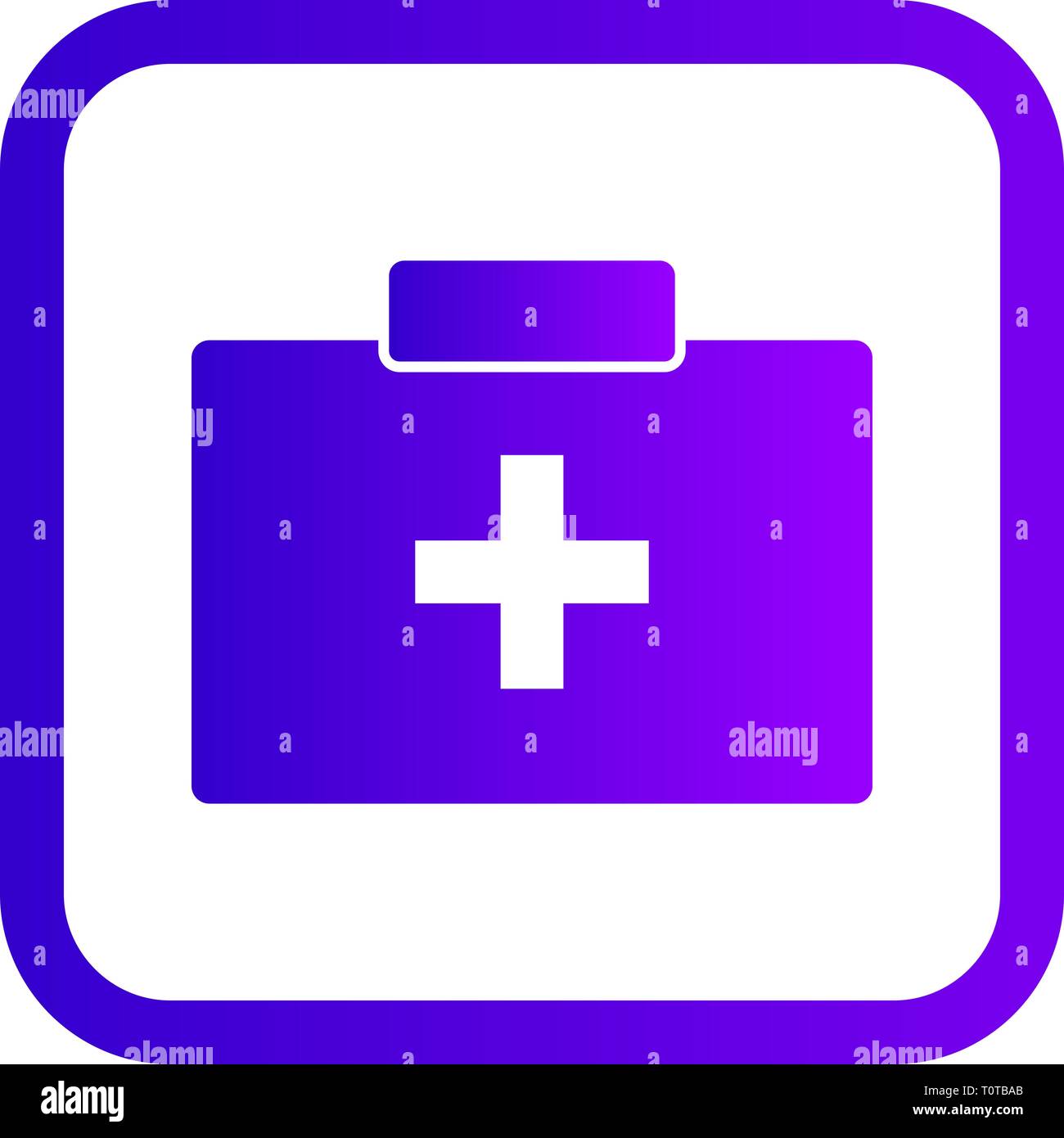 Illustration First Aid Box Icon Stock Photo - Alamy