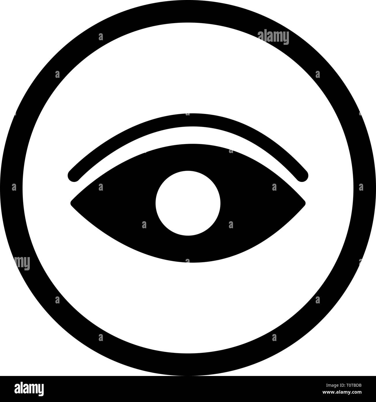 Illustration Eye Icon Stock Photo Alamy