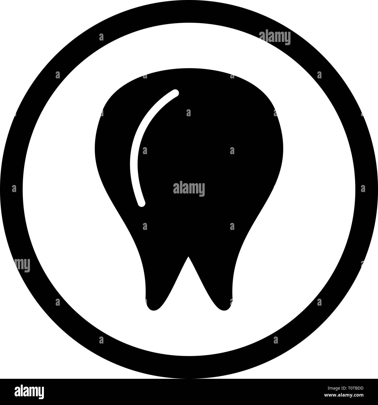 Illustration Tooth Icon Stock Photo