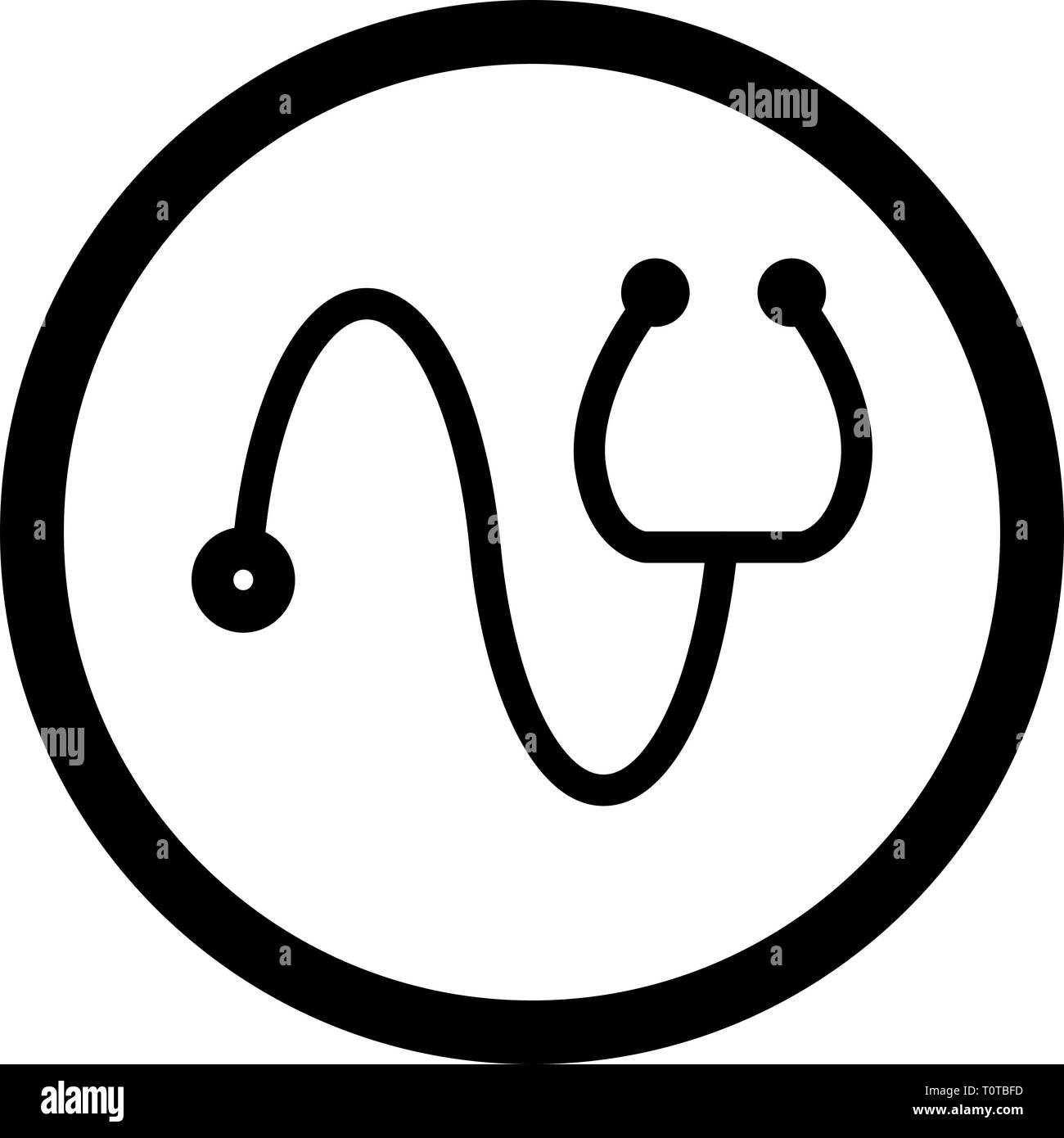 Illustration Stethoscope Icon Stock Photo