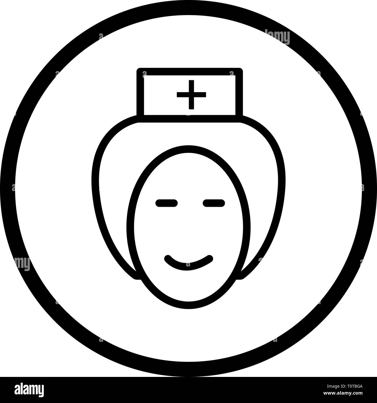 Illustration Nurse Icon Stock Photo